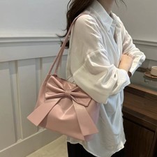 Bucket Bag INS Tote Bag Solid Color Fashion Underarm Bag  Women