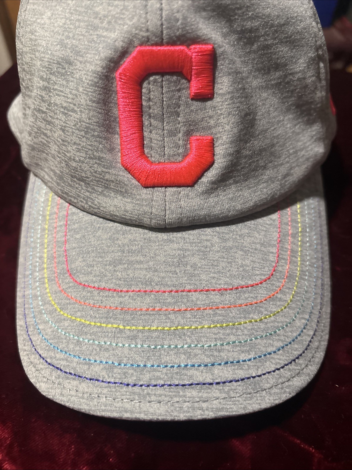 Cleveland Indians Hat Youth Girls Hat Gray Under Armour thumbnail 3