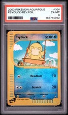 PSA 6 PSYDUCK 104/147 | Aquapolis Reverse Holo Pokemon Card