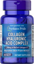 Puritan's Pride Collagen Hyaluronic Acid Complex-30  Coated Tablets