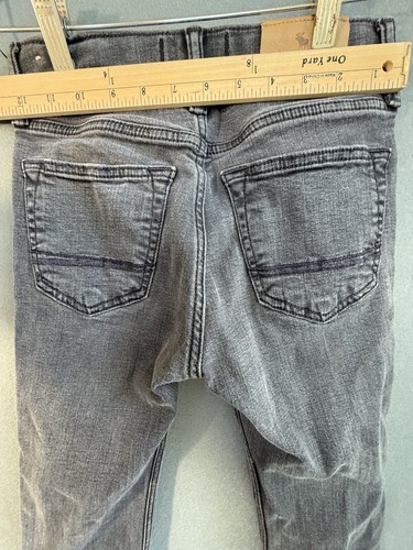 Abercrombie Kids Denim Jeans Sz 11/12 Skinny Jean Slim Black 1892 - Picture 6 of 8
