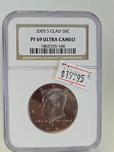2005 S Clad Kennedy Half Dollar NGC PF69 ULTRA CAMEO