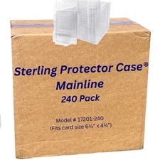 Sterling Protector Case Mainline 240 Pack Wholesale - Fits Card Size 6.5” x 4.25