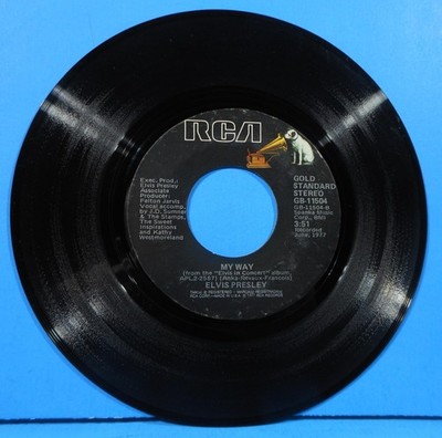 ELVIS PRESLEY WAY DOWN ~ MY WAY 7'' 1979 ORIGINAL PLAYS GREAT! VG+!!B