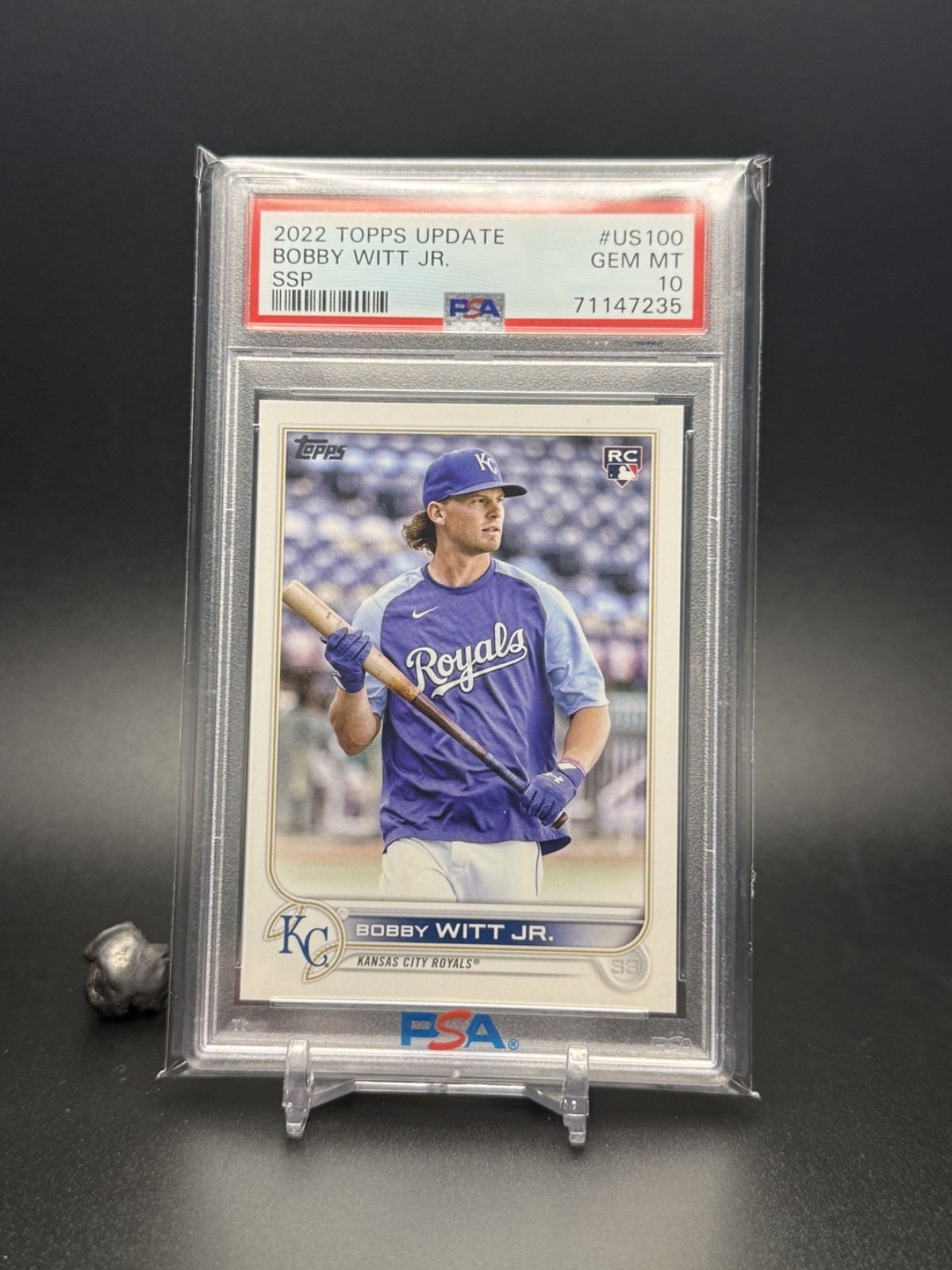 2022 Topps Update SSP #US100 Bobby Witt Jr RC PSA 10