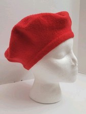 Vintage Red Wool Beret from Sears