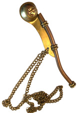 Brass & Copper Boatswain Whistle - Bosun Call Pipe - Nautical Necklace Pendant