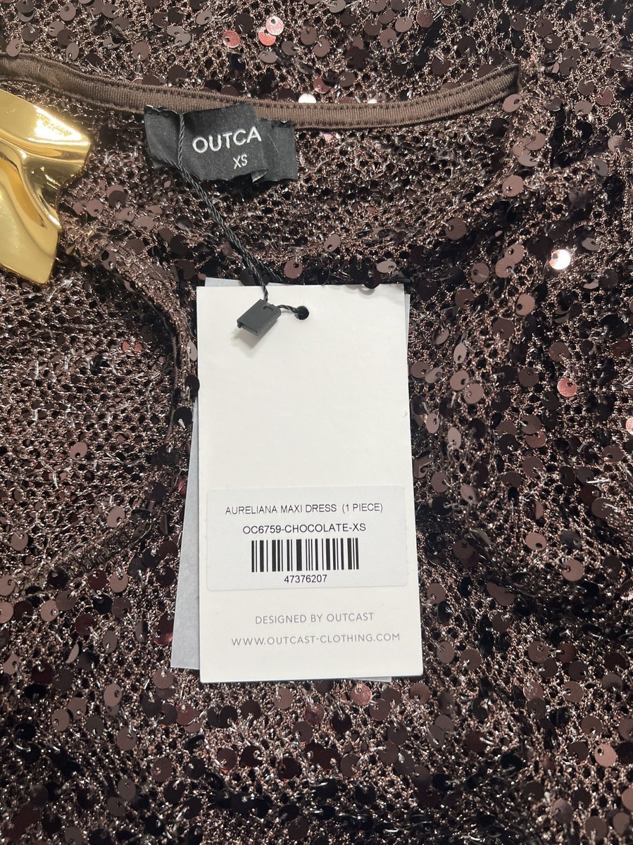 Outcast Aureliana Maxi Dress in Chocolate | eBay