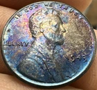 1943 AU WHEAT CENT  TONER STEEL  PENNY. CLEANED/RAW/TONED.  *SC105