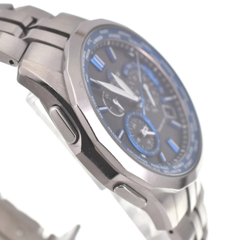 Descuento CASIO Oceanus Manta OCW-S1400-1AJF Radio con energía solar para hombre I#139564 Foto 4 de 4