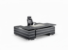 Moderner Eckschreibtisch Designer Cheftisch Arbeitszimmer Tisch Sofort