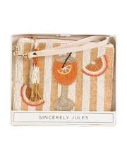 SINCERELY JULES Aperol Spritz Beaded Wristlet - Viral TIKTOK - NIB