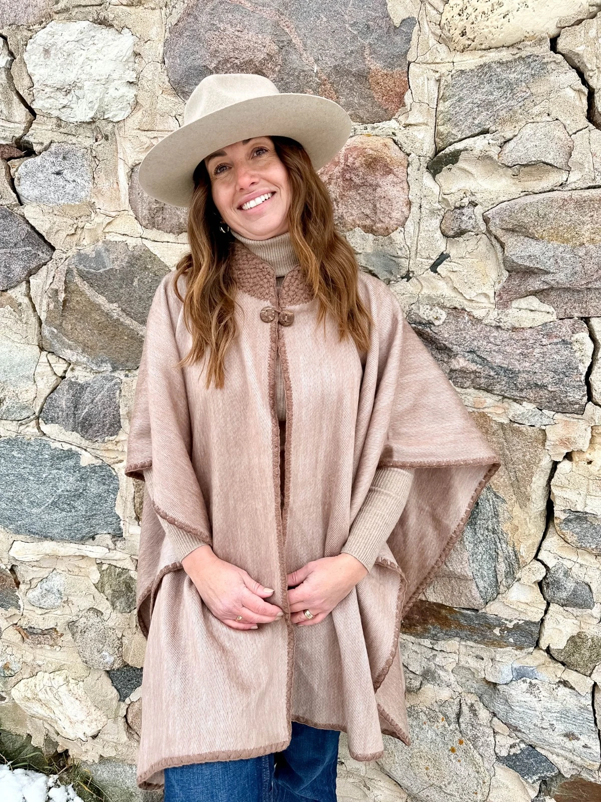 Handwoven Baby Alpaca Ruana Cape | Wrap Shawl Poncho Cloak | Womens Andean Gift