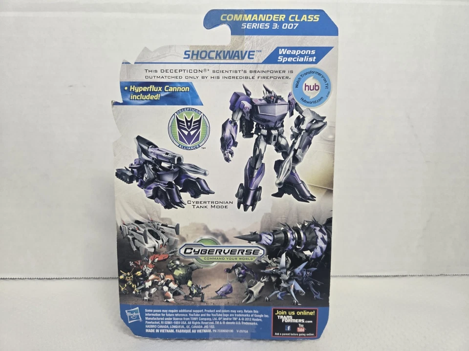 Transformers Prime Beast Hunters Shockwave Hyperflux Cannon Commander Class HTF - Image 4 of 4