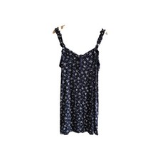 Pretty Little Thing Ladies Navy Floral Bodycon Dress Uk 14