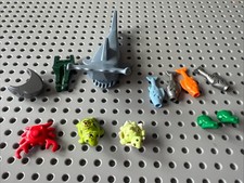 LEGO Hammerhead Shark Fish Frog Crab Turtle Crocdile Parts 12pcs