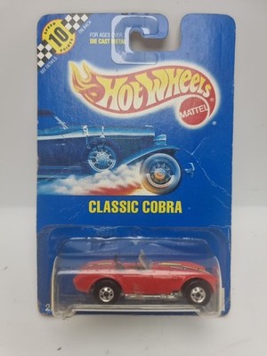 Vintage 1990 Mattel Hot Wheels Classic Cobra #31. Plastikblase hat einige Beschädigungen