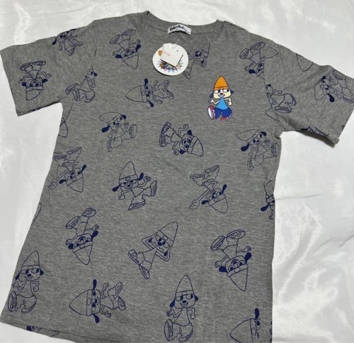 New, out of print, size M PaRappa Rapper T-shirt, all over pattern ...