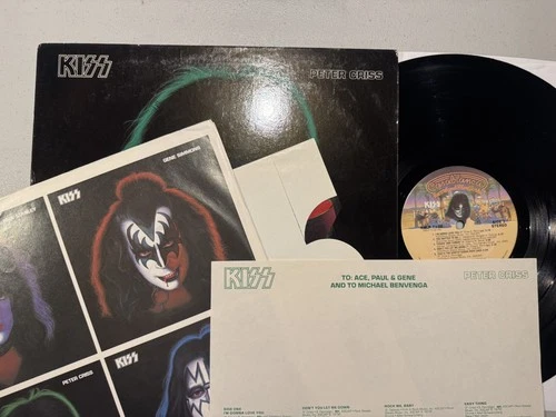 Peter Criss LP Casablanca NBLP 7122 KISS Full Package + Inserts & Poster 1978