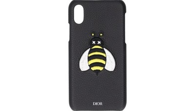 Dior Bee Hard Handyhülle passend für Apple iPhone X schwarz weiß gelb UVP 310