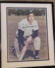 Framed Joe Dimaggio Autographed Color 8x10 - PSA/DNA Authenticated with Full LOA