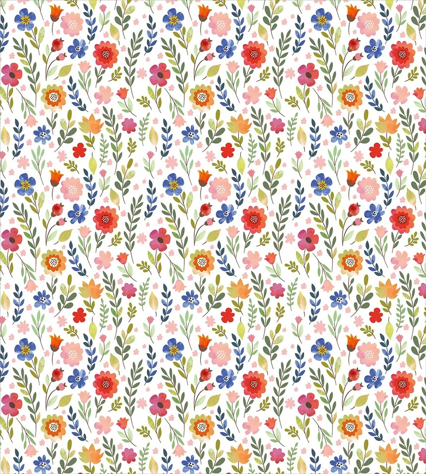 Juego de funda nórdica acuarela, hojas ilustrativas estampadas florales y Foto 2 de 2