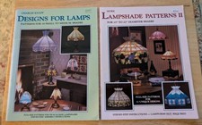 Wardell Stained Glass Lamp Patterns Books Designs for Lamps More Patterns II Lot