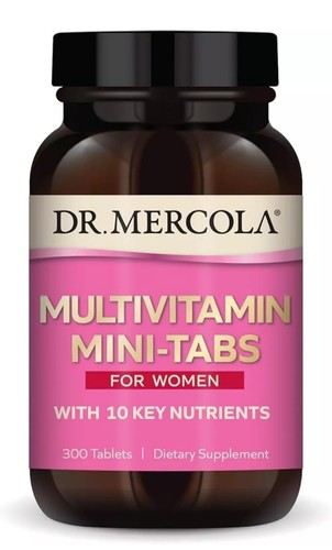Dr. Mercola Whole-Food Multivitamin Mini-Tabs for Women 300 Tablets