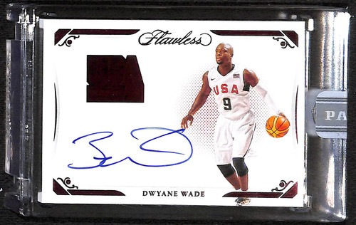 2020 Panini Flawless Dwyane Wade USA Autograph White Box 1/1 #USA-WAD