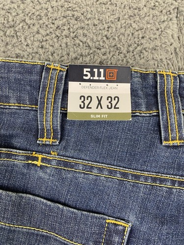 5.11 511 Tactical Jeans Men’s 32x32 Blue Defender-Flex Slim Fit - Picture 8 of 8