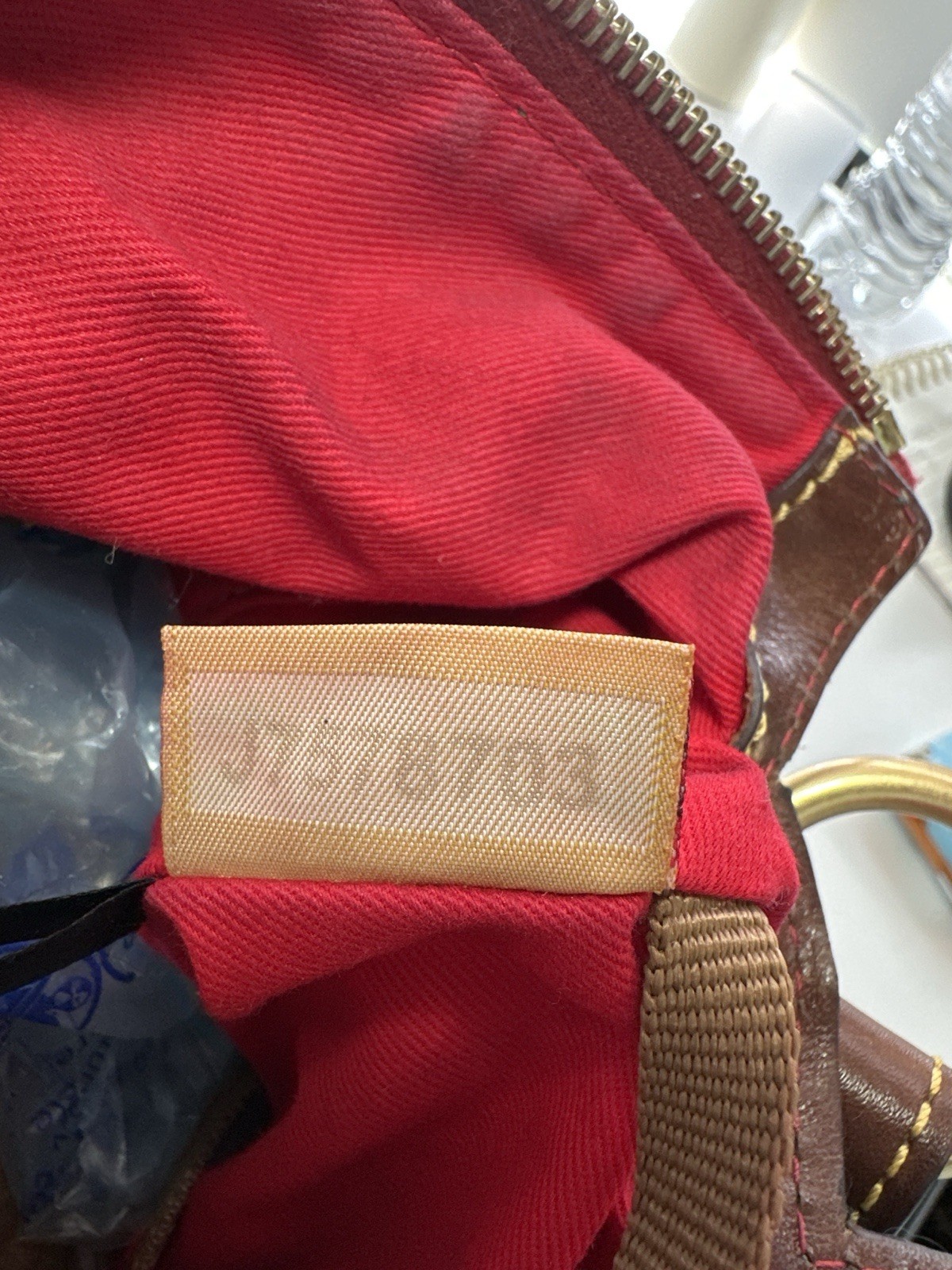 Dooney & Bourke Python Leather Shoulder Bag Red L… - image 8