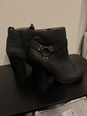 Jeffrey Campbell X Nasty Gal Rum Harness Black Leather Zip Ankle Boots Size 7 M