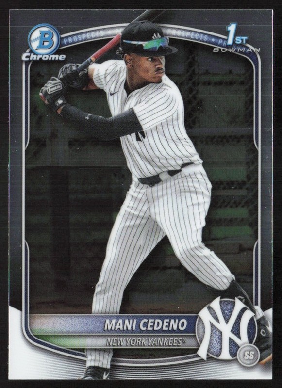 2025 Bowman Chrome Prospects Mani Cedeno #BCP-199 GS1-1