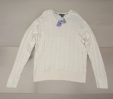 Daniel Cremieux Mens L V-Neck Cotton/Cashmere Sweater Signature Collection New