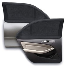 Tendine Parasole Auto 2 Pezzi Accessori Block Raggi Uv Anti Zanzara Protegge - Miniatura 1
