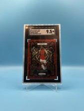 2023/24 Panini Prizm Premier League William Saliba Red Lazer Prizm /49 SGC 9.5