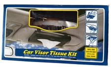 Tempo Car Visor Tissue Holder Car Case Starter Kit with 2 Ply Tissue Pack NEW