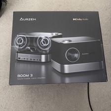 All-ln-One Projector 4K, AURZEN Boom 3 Smart Projector with NetfIix, DoIby Audio