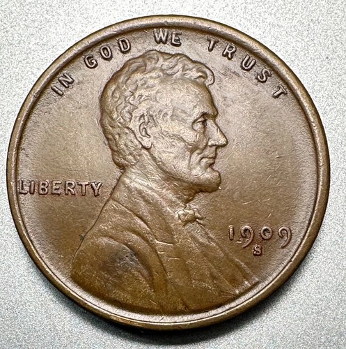 1909-S  LINCOLN CENT   XF+  KEY DATE #1707