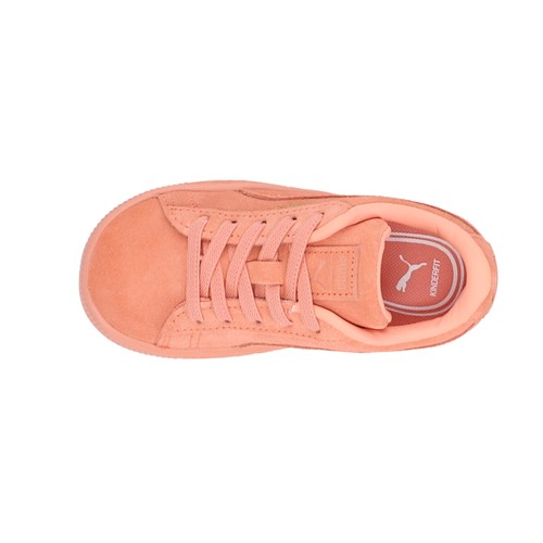 PUMA Suede Classic Mono Gold Lace Up  Toddler Girls Orange Sneakers Casual Shoes - 第 4/6 張圖片