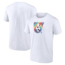 Men's White Atlanta Dream Team Logo Pride T-Shirt