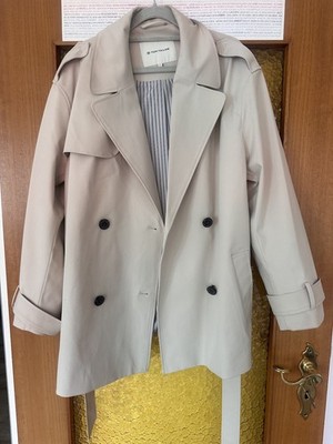 Tom Taylor Trenchcoat/Jacke Gr. L Beige Neuwertig 100% Polyester Super Zustand