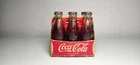 VINTAGE COCA-COLA MINIATURE 6 PACK BOTTLES W/CARDBOARD HOLDER BILL'S PROMO SET