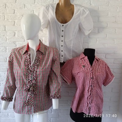 Set of 3 Blouses Dirndl Oktoberfest Size 42,L