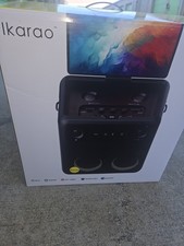 Ikarao Smart Karaoke Machine for Adults - Break X2 with Wireless Mics, Black