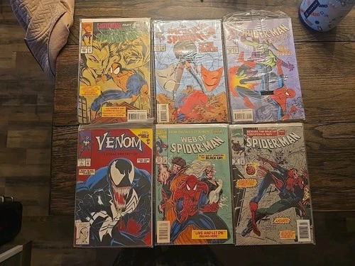Vintage Spider-Man VenomComic Lot of 6 – Marvel – Mixed Series – Used