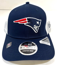 New England Patriots NFL NE Stretch-Snap Snapback Hat~Navy/White