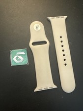 Apple Watch Sport Band 38mm 40/41 Genuine OEM Concrete/Silver S/M Used