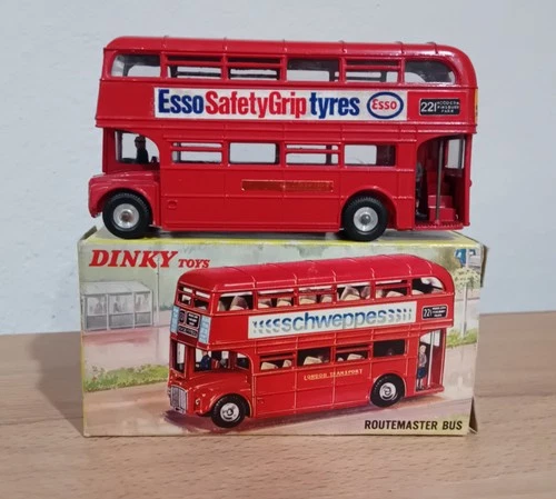 Vintage Dinky/Meccano Toys 289 Routemaster Bus -  Esso Safety Grip tyres - Boxed