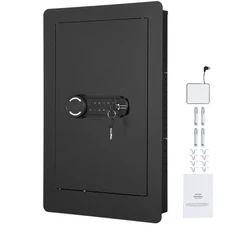 Uimoso 25.59/42.91" Wall Safe 3/4-Tier Hidden Safe with Key Holders/Fingerprint